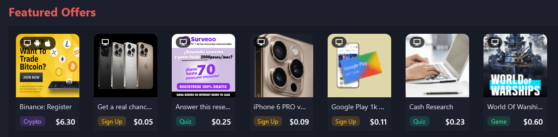 Rewardy participating in offers